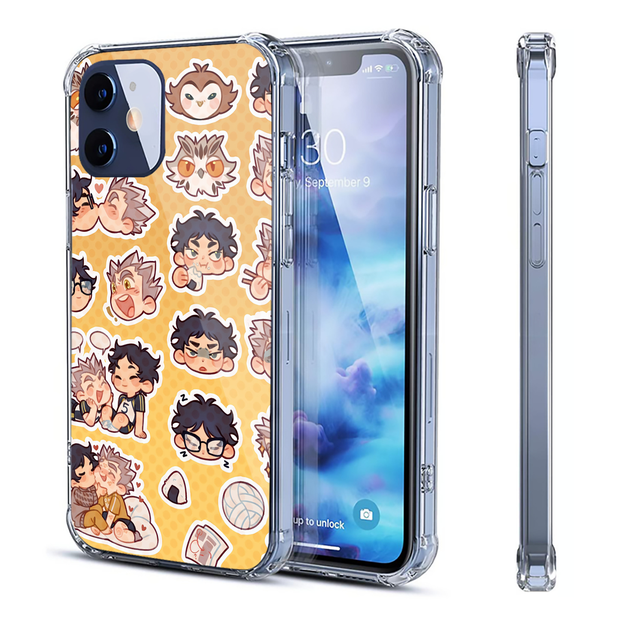 （画像用） ハイキュー!! Haikyu!! 【iPhone 12シリーズ対応】透明スマホケース（クリアソフトケース）